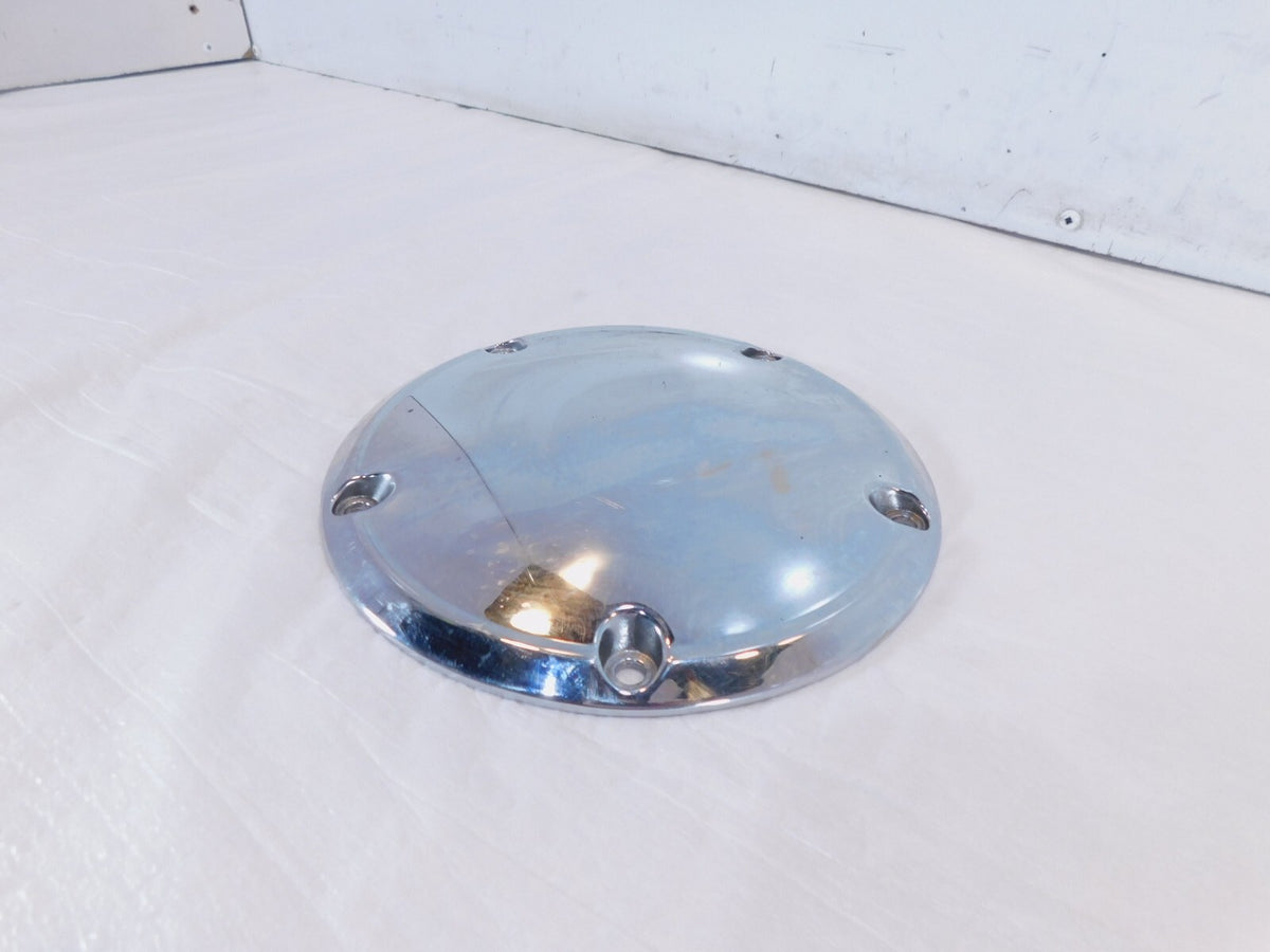 Harley Davidson Twin Cam Dyna & Softail Left Engine Chrome Derby Clutch Cover - C3 Cycle