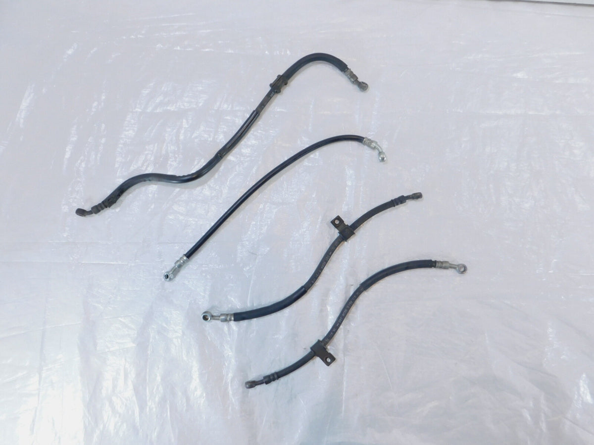 Suzuki RF600 Black Front & Rear Brake Master Cylinder to Caliper Hose Line Pipes - C3 Cycle