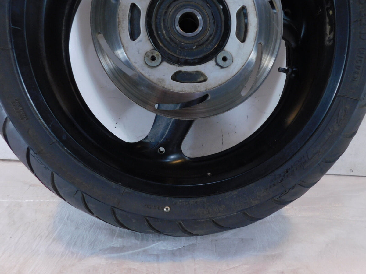 01-02 Buell M2 Cyclone S3 Thunderbolt & X1 Lightning Black Rear Wheel Rim & Tire