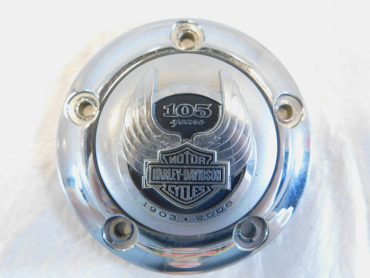 Harley Softail & Dyna 105th Anniversary Chrome Twin Cam Right Timer Timing Cover - C3 Cycle
