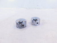 2 Harley Electra Glide V-Rod Softail Dyna Sportster Chrome Front Axle Nut Covers - C3 Cycle