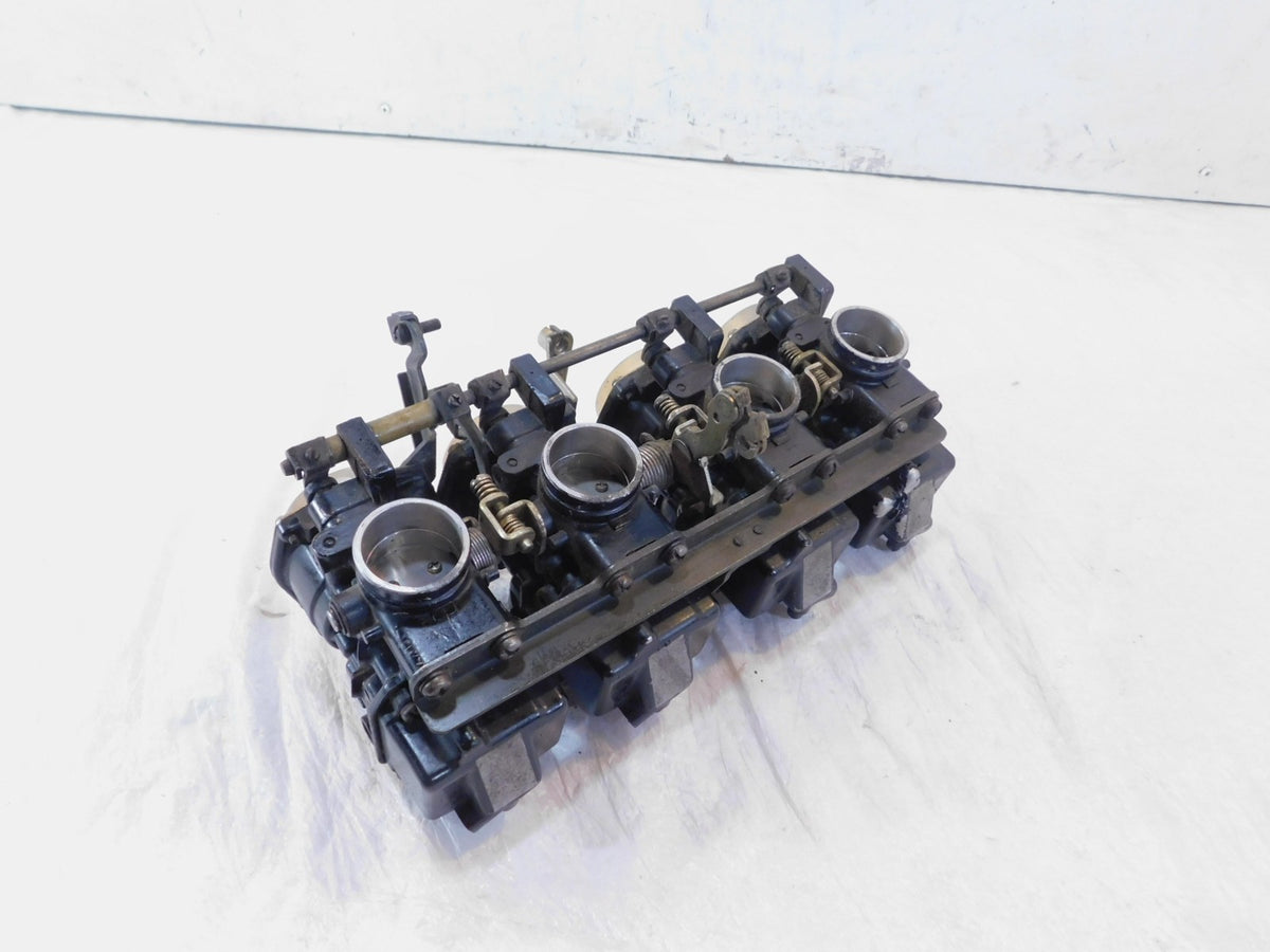 1982-1983 Yamaha XJ750J Maxim 750 Engine Motor Air Fuel Intake Carburetor Rack - C3 Cycle