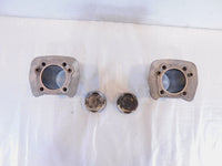 Pair Harley Davidson Sportster 1200 Silver Engine Cylinder Jugs w Wiseco Pistons - C3 Cycle