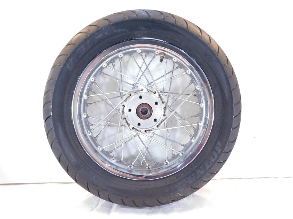 Victory V92 Deluxe & Touring Cruiser Chrome Laced Front Wheel Rim Rotor & Tire - C3 Cycle