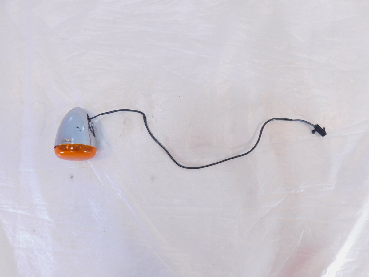 Harley Davidson Sportster Softail Dyna V-Rod Chrome Front Turn Signal Indicator - C3 Cycle