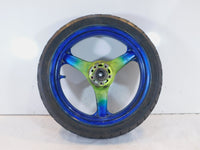 2000-2005 Kawasaki ZR-750 ZR750 ZR-7S ZR-7 ZR7 Green Front Wheel Rim & Tire - C3 Cycle