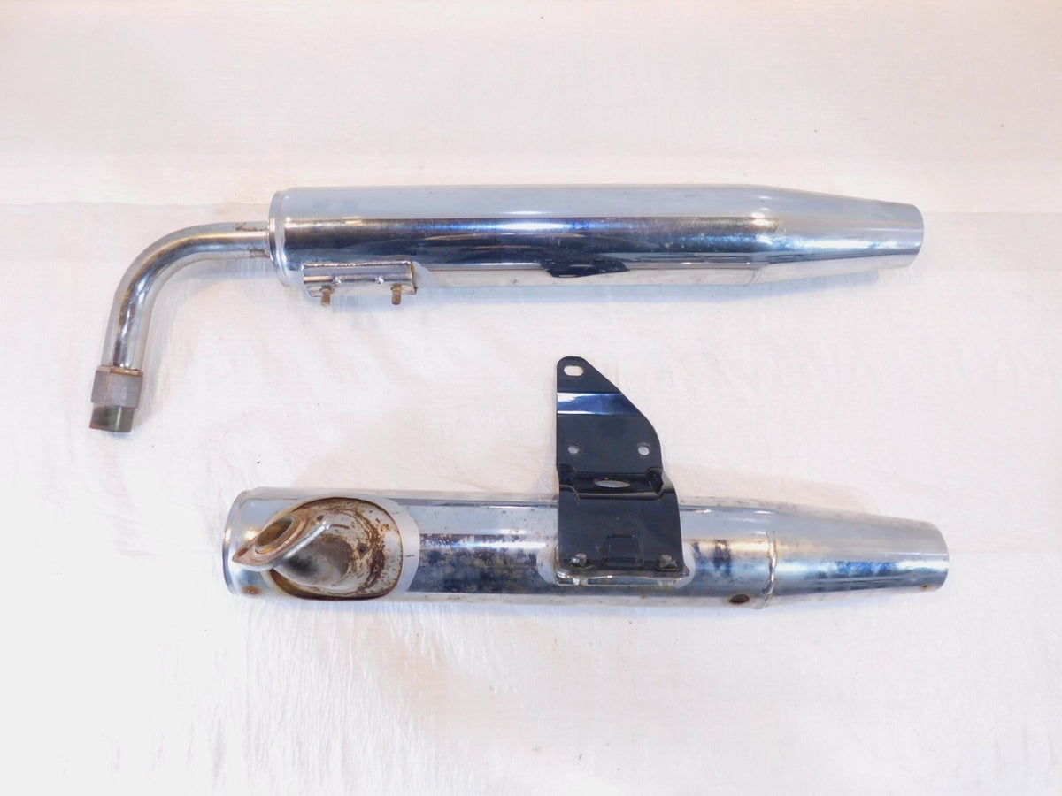 Kawasaki Vulcan 1500 VN1500 Classic & FI Left & Right Dual Muffler Exhaust Pipes - C3 Cycle