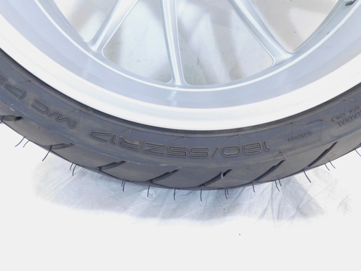 2012-2018 BMW F800 F800GT Cast Silver Rear Wheel Rim & Tire 5.5 X 17 - C3 Cycle