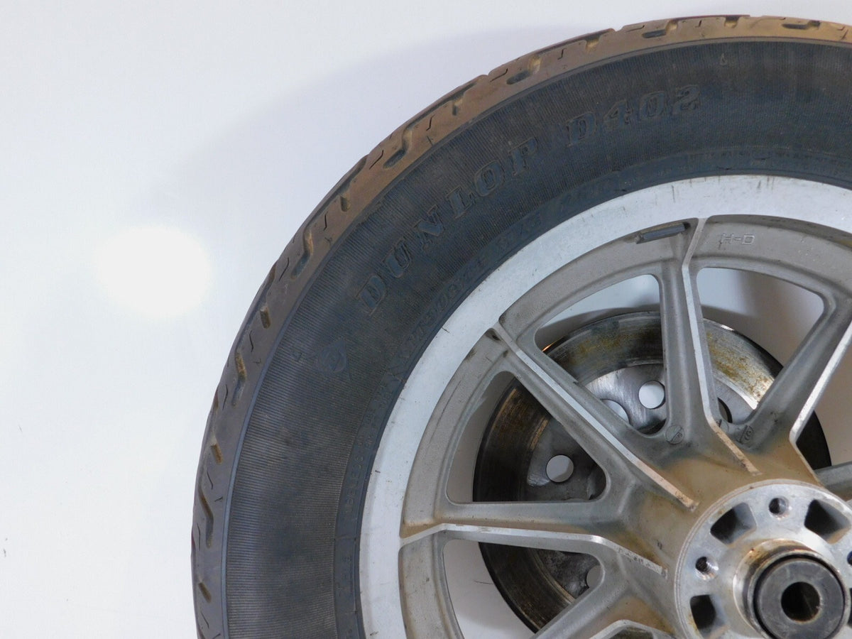 1983-1985 Harley Davidson XLH 1000 Ironhead Sportster Silver Rear Wheel Rim Tire - C3 Cycle