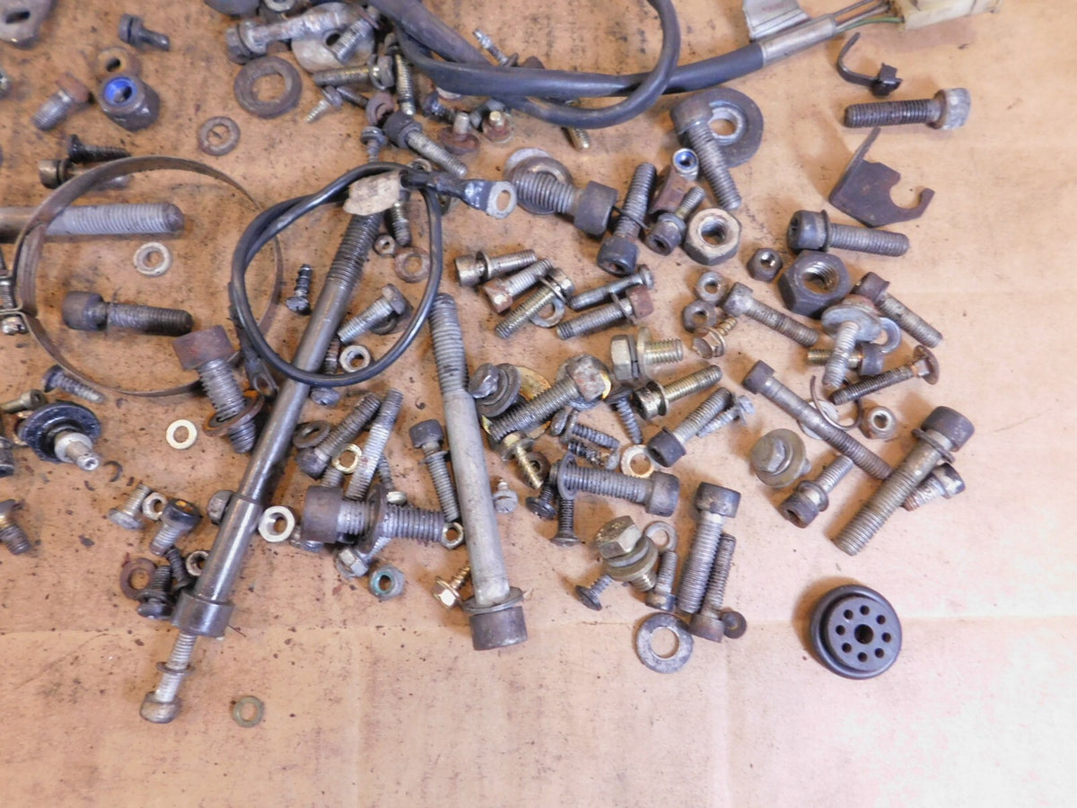 1989 89 BMW K100RS K100 RS Misc Nuts Bolts Brackets Hardware Parts Box Lot - C3 Cycle