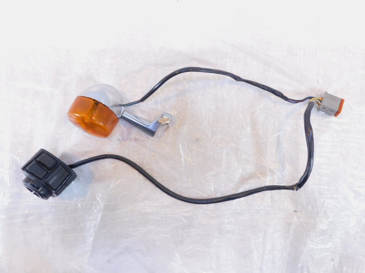 Harley Davidson Sportster Softail FXR Left Horn & Turn Signal Handlebar Switches - C3 Cycle