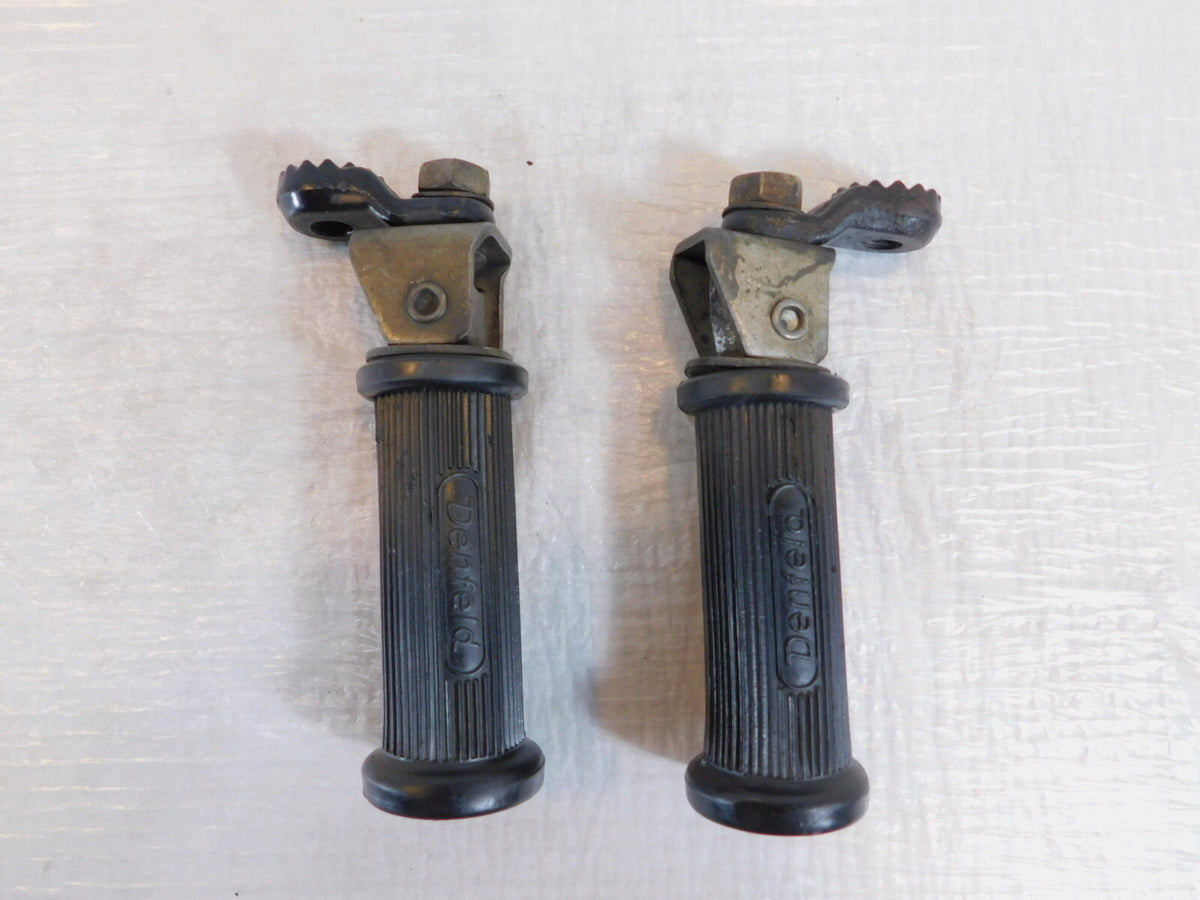 1974-1986 BMW Airhead R75/6 R65 LS R80 Black Left/Right Rear Foot Rest Footpegs - C3 Cycle