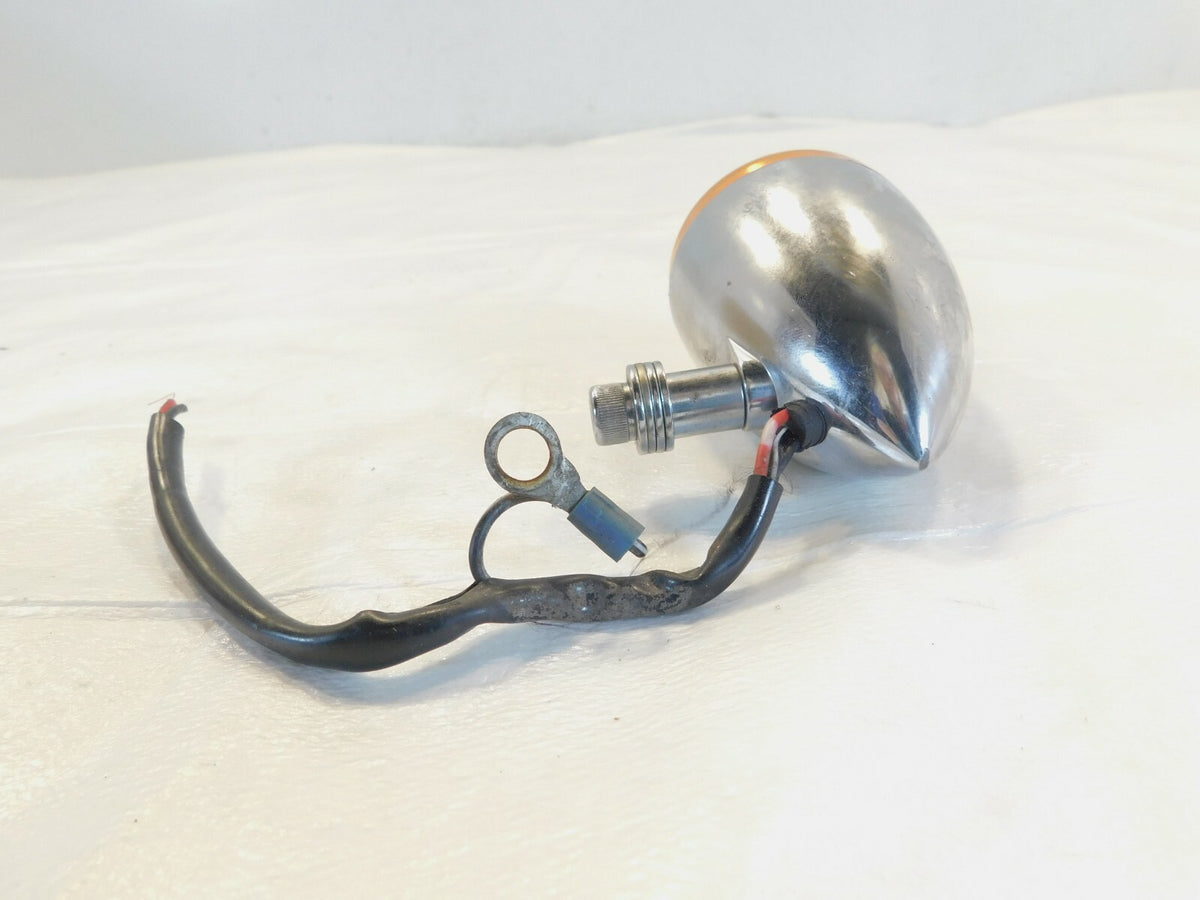 Harley Davidson Sportster Softail Dyna V-Rod Chrome Front Turn Signal Indicator - C3 Cycle