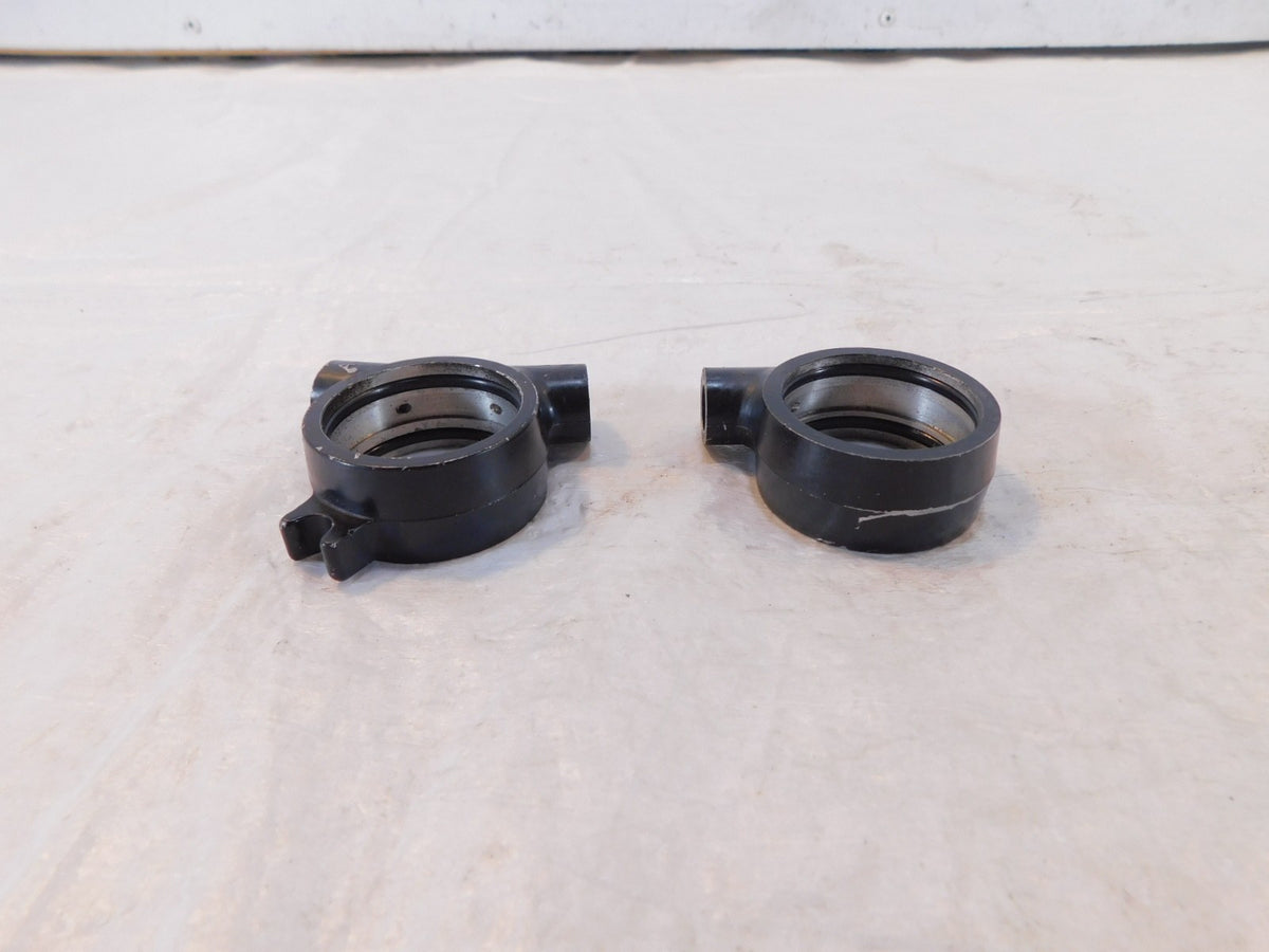 1982 82 Yamaha XJ750 Maxim 750 Front Fork Triple Tree Air Joint Holder Brackets - C3 Cycle