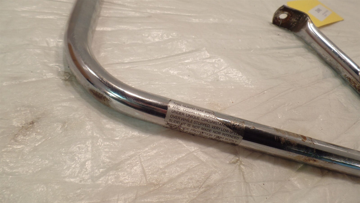 Harley Davidson Touring Road King Chrome Left Saddlebag Crash Guard - No Holes - C3 Cycle