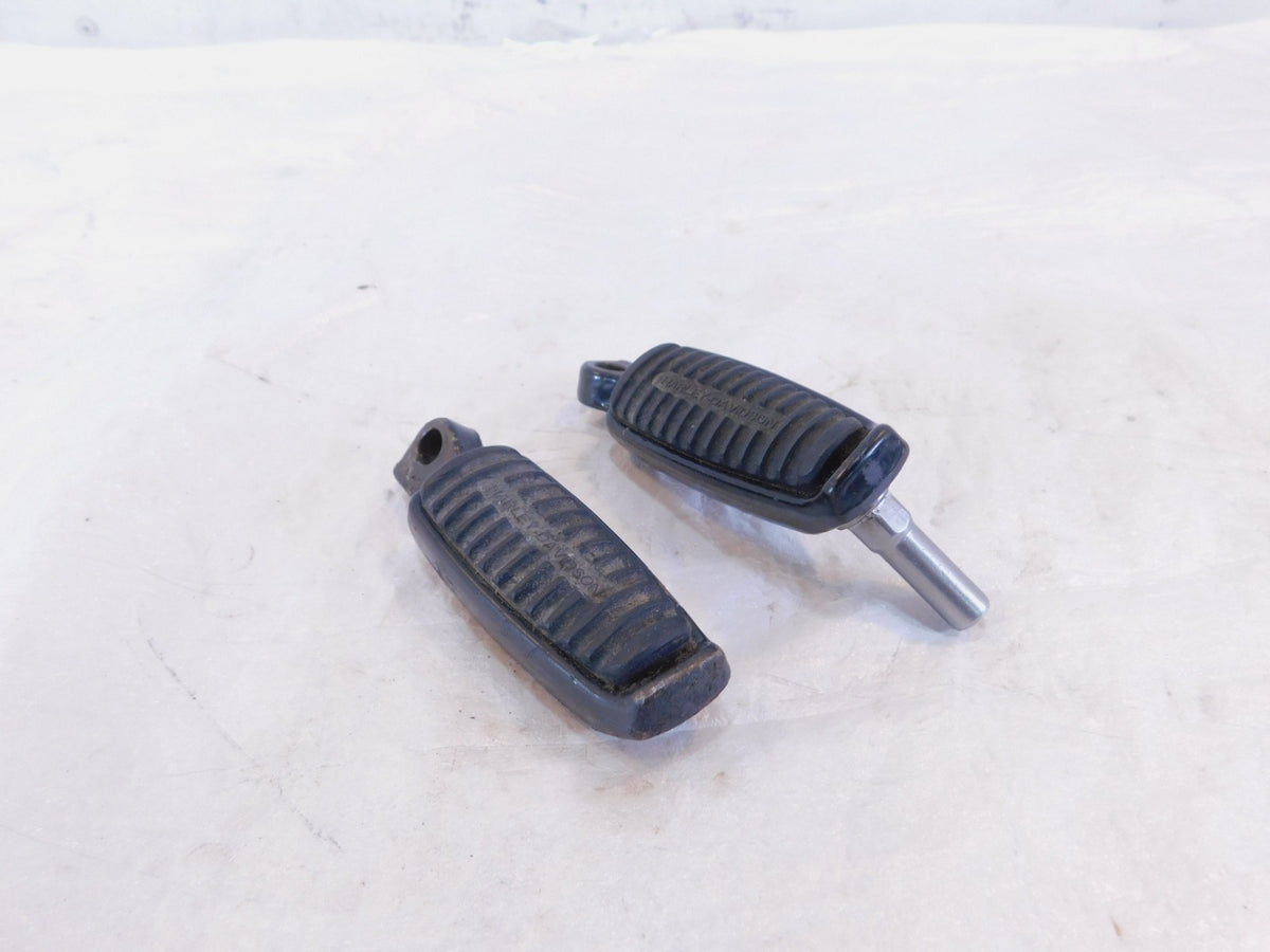Harley Sportster 1200 Nightster & Iron V-Rod Black Front Footpeg Footrests - C3 Cycle