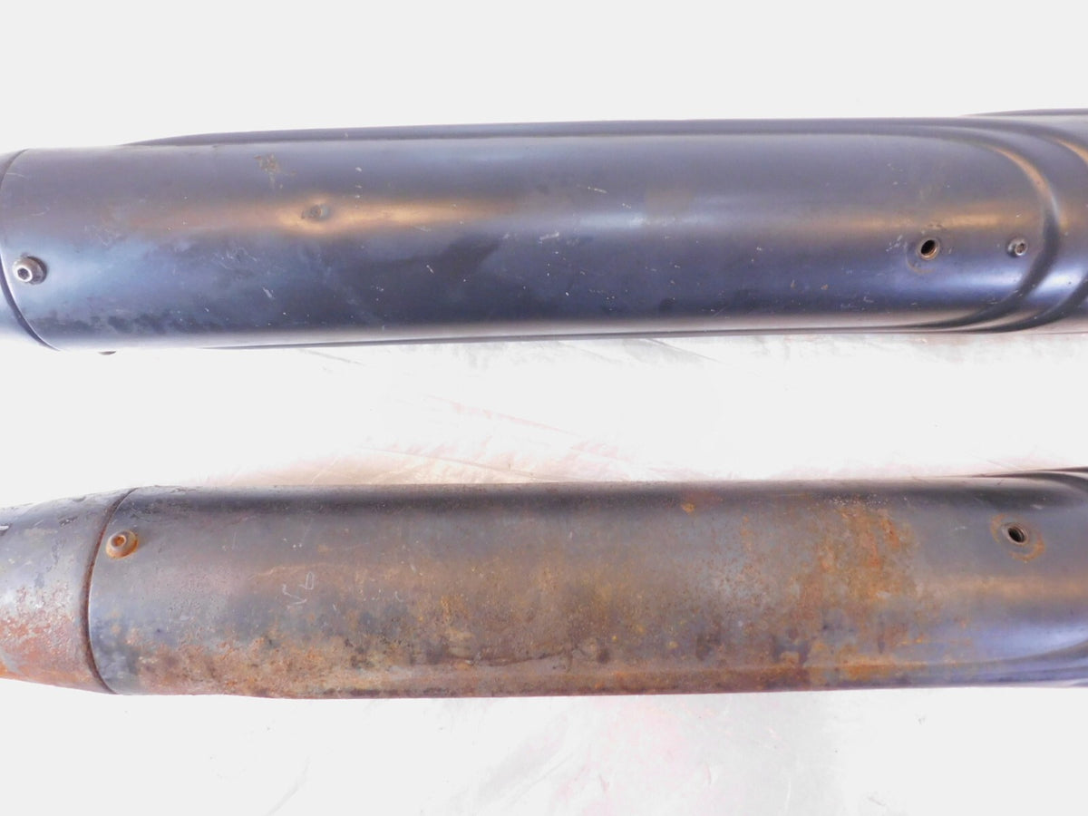 Harley Touring Road King & Electra Glide Black Slip On Exhaust Pipe Mufflers - C3 Cycle