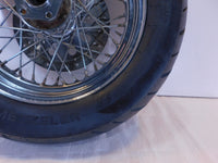 2000 2001 2002 & 2003 Indian Gilroy Scout Chrome Laced Rear Wheel Rim - Bent - C3 Cycle