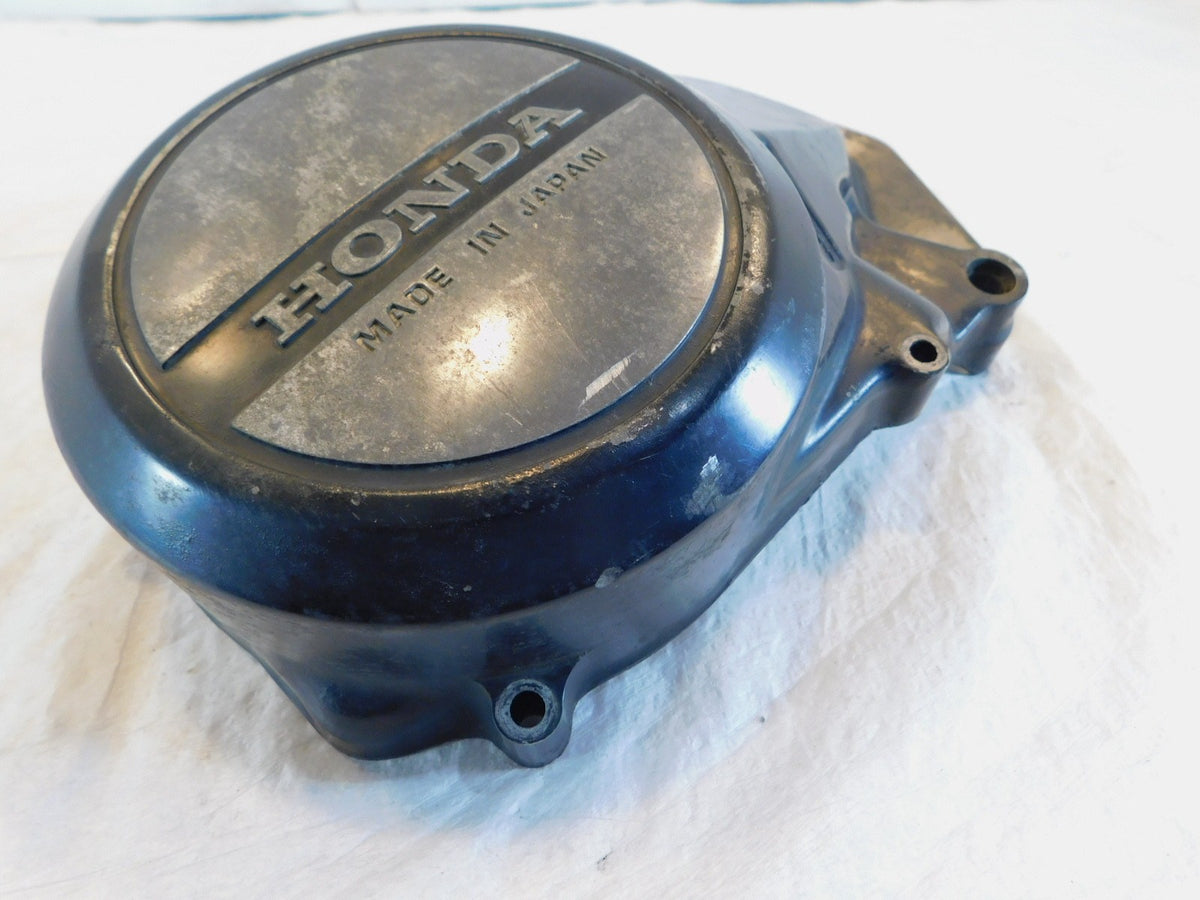 1982 82 Honda CM450C 450 Custom Black Left Engine Motor Crankcase Stator Cover - C3 Cycle