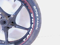 Yamaha Road Star Warrior 1700 XV1700 Black Front Wheel Rim & Tire -Slightly Bent - C3 Cycle
