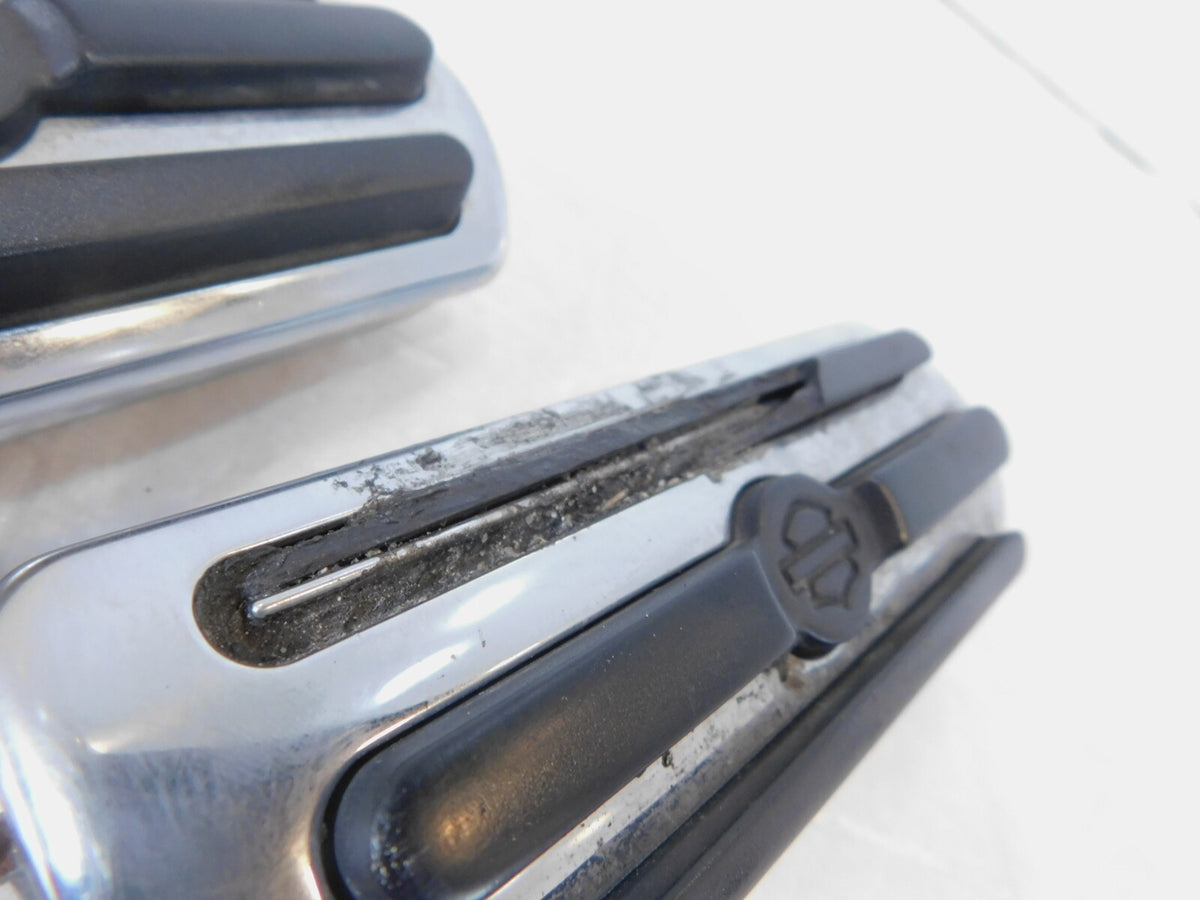 Harley Touring FXR Dyna Sportster & Softail Chrome & Rubber Footpegs Footrests