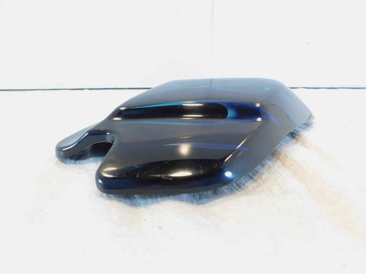 Harley Road Glide & Electra Glide Ultra Classic Right Blue Flames Side Cover - C3 Cycle