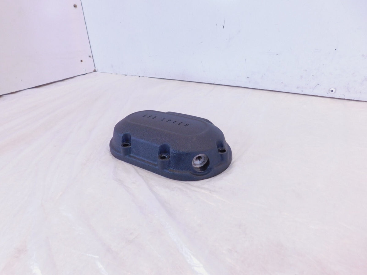 Harley Electra Glide Dyna & Softail Twin Cam Black Transmission Side Cover Cap - C3 Cycle