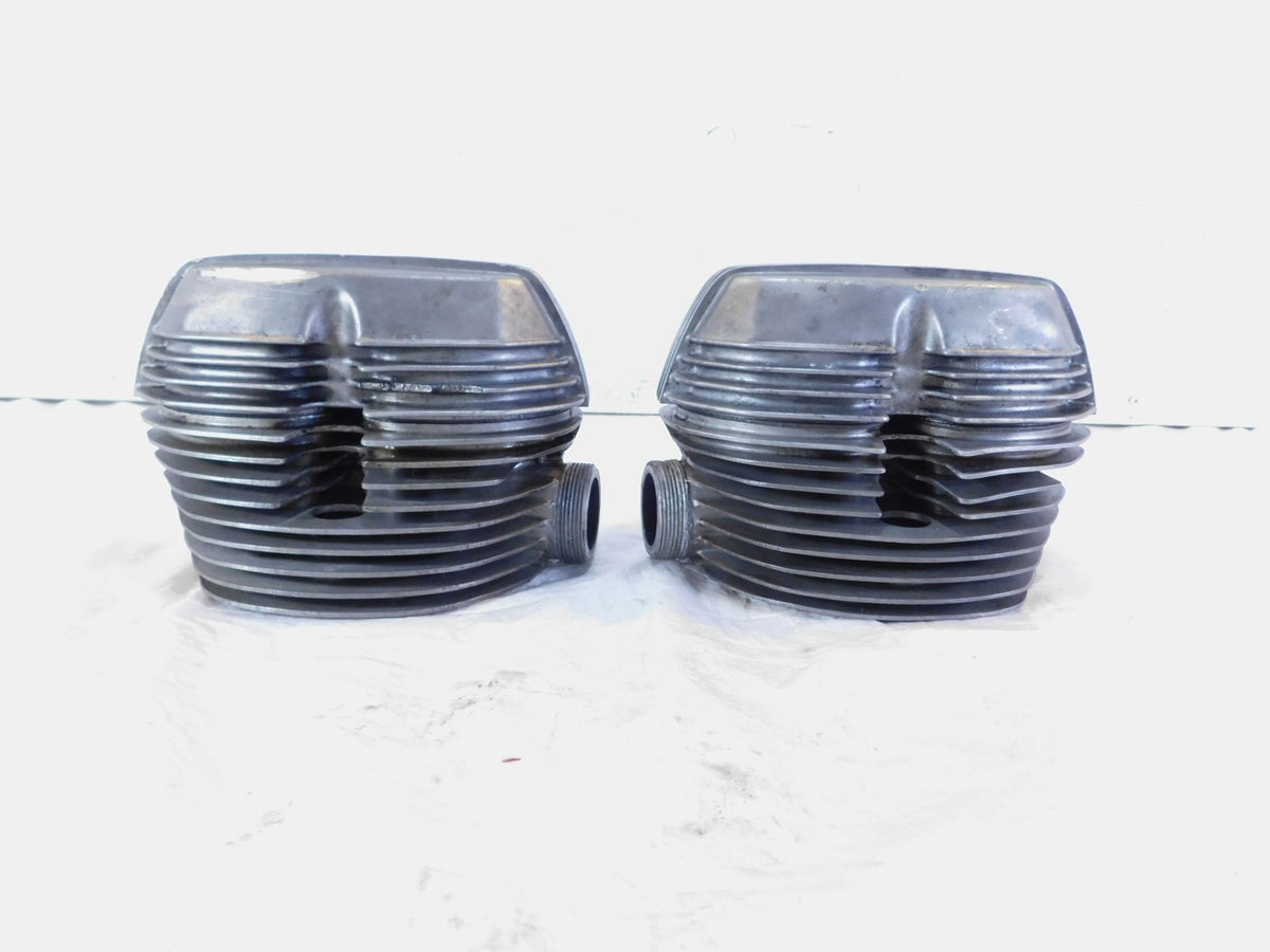BMW Airhead R80 Silver Left/Right Engine Motor Cylinder Head w/ Valve Covers - C3 Cycle