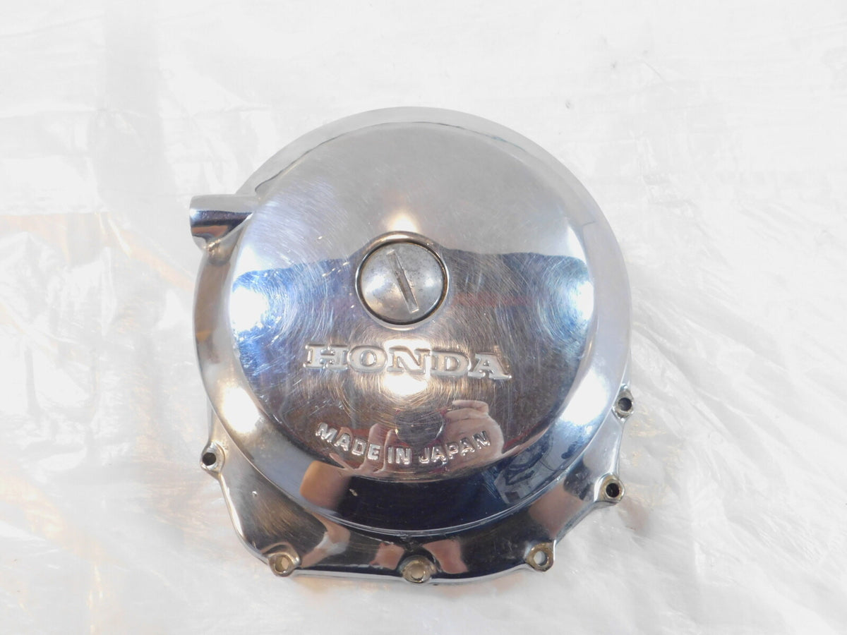 1979 79 Honda CB750 CB750L Chrome Right Engine Motor Clutch Outer Cover - C3 Cycle