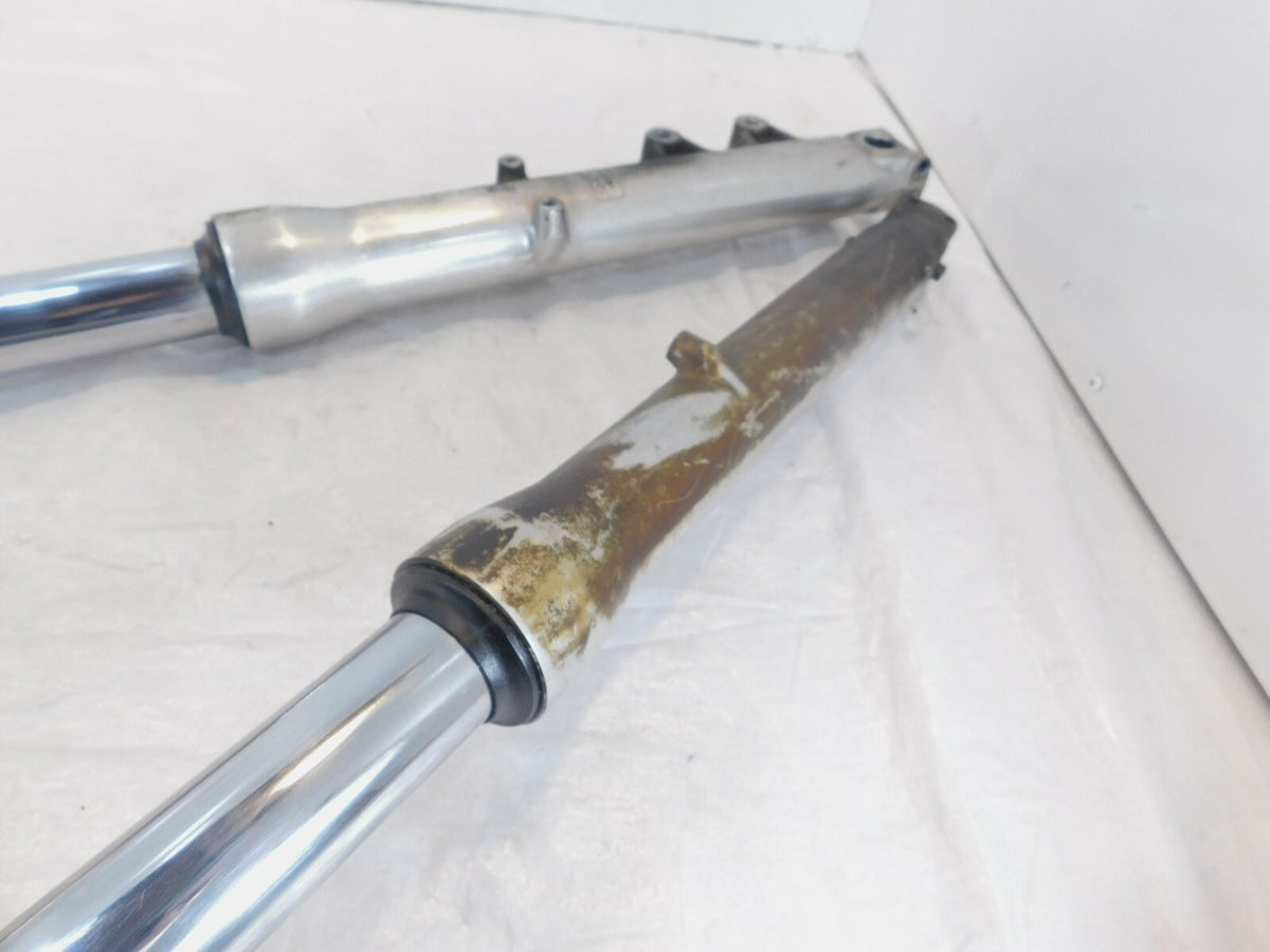 1992-1993 Honda VT1100 Shadow 1100 Silver Front End Suspension Fork Leg Shocks - C3 Cycle