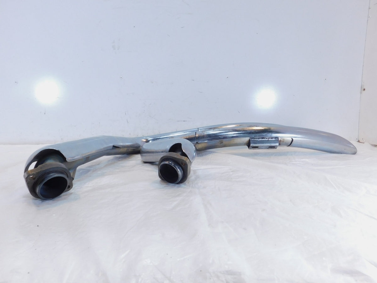 Harley Davidson Dyna Vance & Hines Chrome Engine Exhaust System Header Pipes - C3 Cycle