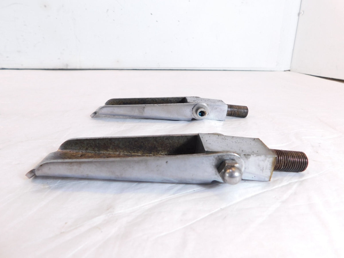 Harley Davidson Touring FXR Dyna Sportster Softail Silver Peg Footpegs Footrests