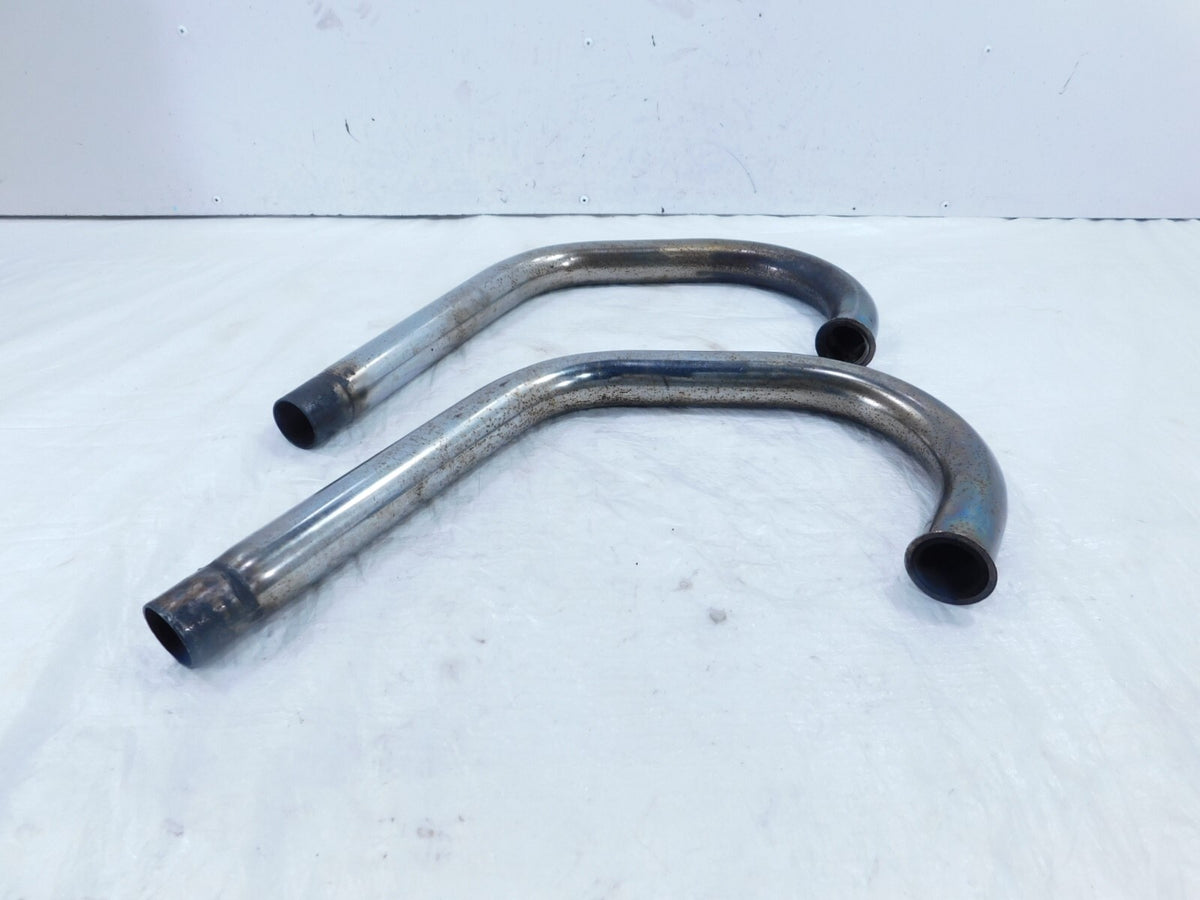1976 76 Moto Guzzi Convert I V1000 Left/Right Front Exhaust Header Muffler Pipes - C3 Cycle