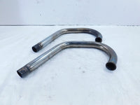 1976 76 Moto Guzzi Convert I V1000 Left/Right Front Exhaust Header Muffler Pipes - C3 Cycle