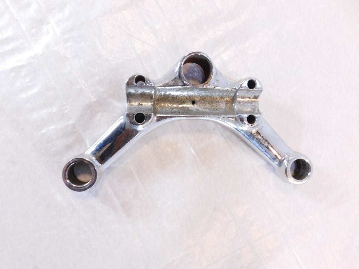 BSA Chrome Front Upper Fork Tree Bracket / Handlebar Mount P/N: 45-3052 - C3 Cycle