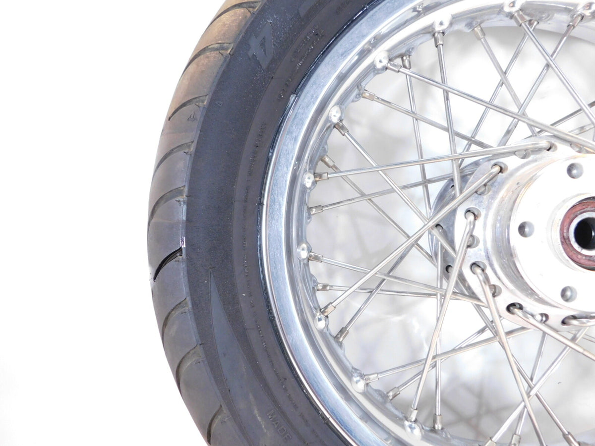 Victory V92 Deluxe & Touring Cruiser Chrome Laced Front Wheel Rim Rotor & Tire - C3 Cycle