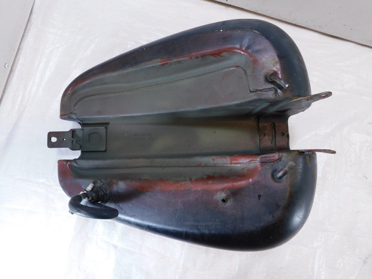 Harley Davidson Softail Heritage Classic & Fat Boy Black Fuel Gas Tank -Modified - C3 Cycle