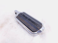 Single Harley Touring FXR Dyna & Softail Flames Chrome & Rubber Footpeg Footrest - C3 Cycle