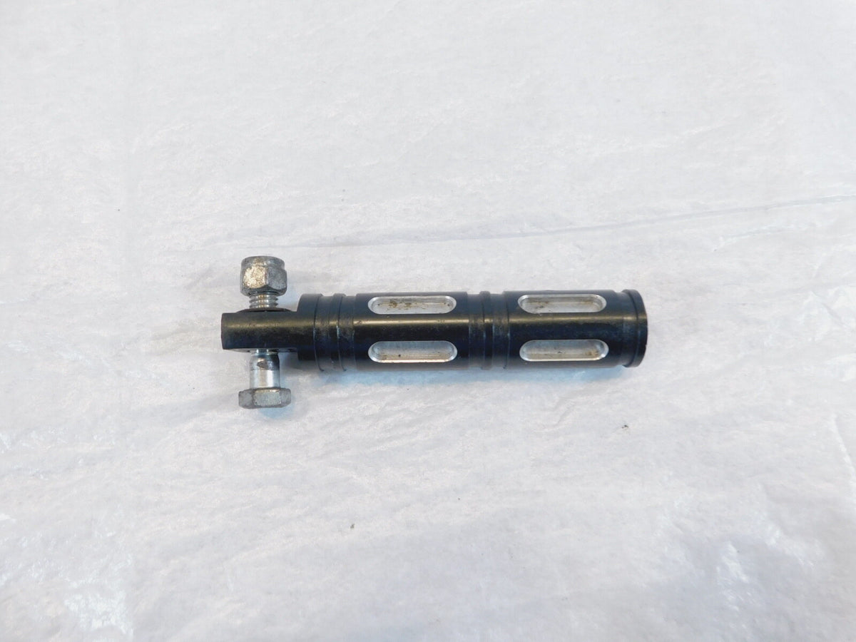 One Harley Davidson FXR Dyna Sportster&  Softail Black Billet Footpeg Footrest - C3 Cycle