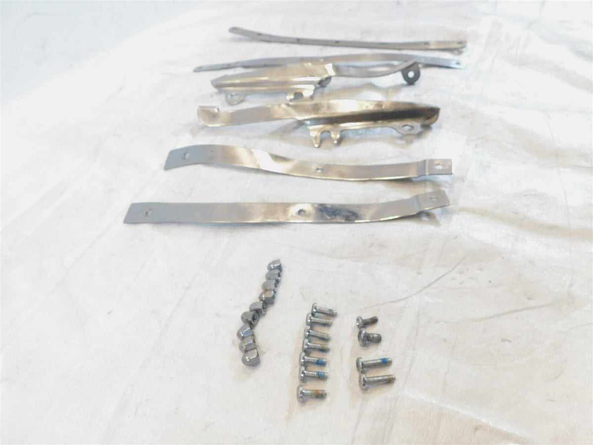 Bent Harley Davidson Sportster 883 1200 Custom Hugger Front Windshield Brackets - C3 Cycle