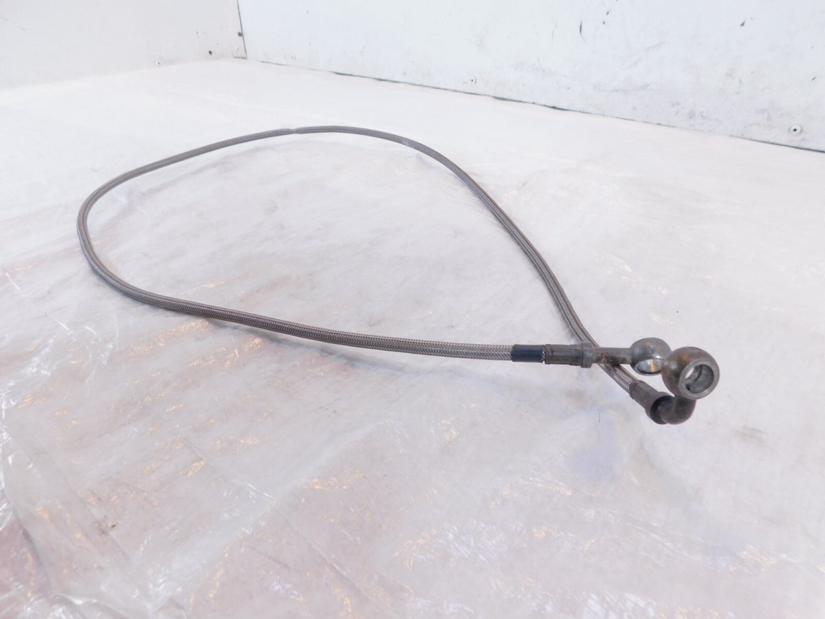 Harley Davidson Sportster 883 & 1200 Custom Front Wheel Braided Brake Line Hose - C3 Cycle