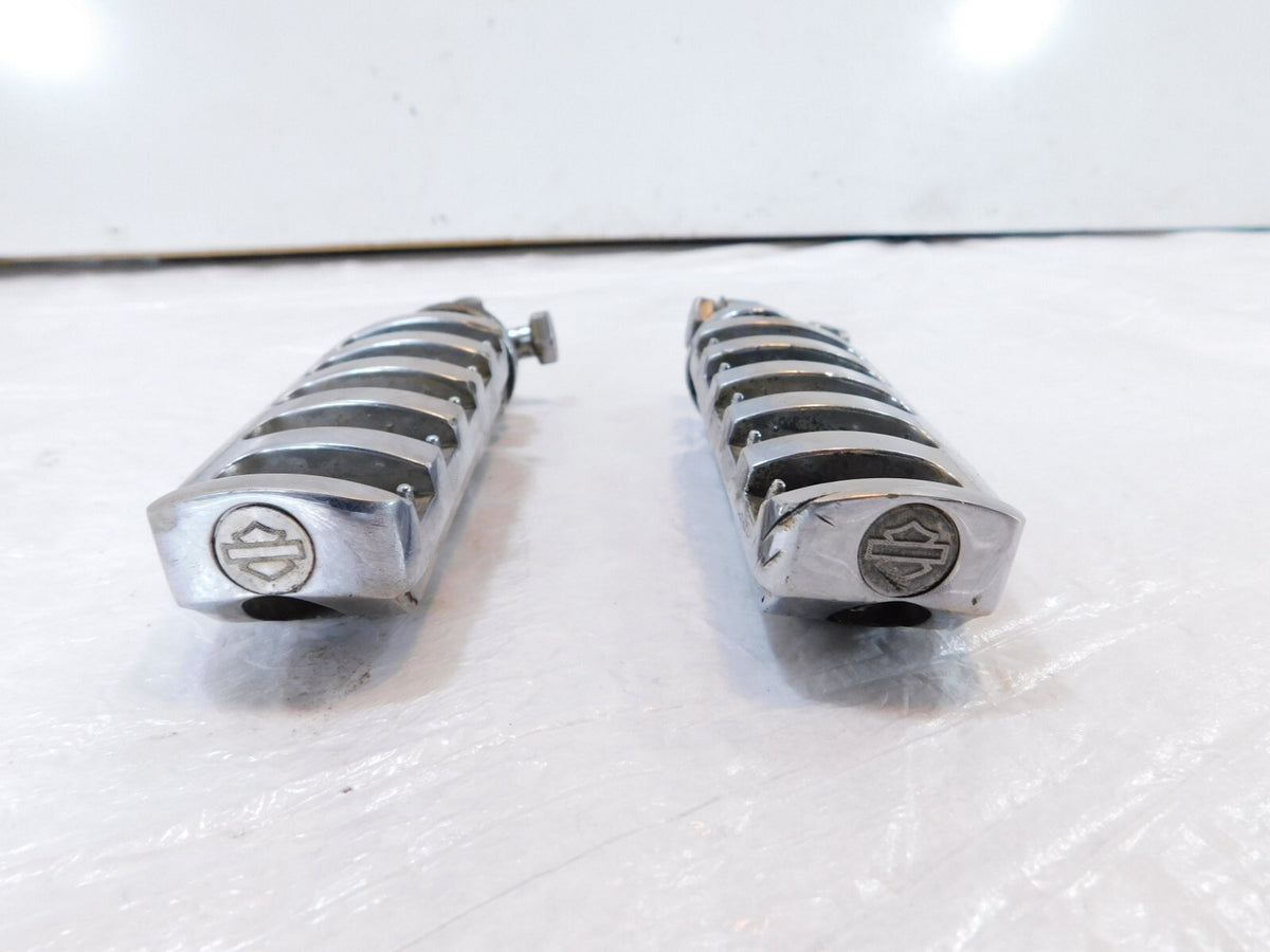 Harley Touring FXR Dyna Sportster & Softail Chrome Foot Peg Footpeg Footrests - C3 Cycle