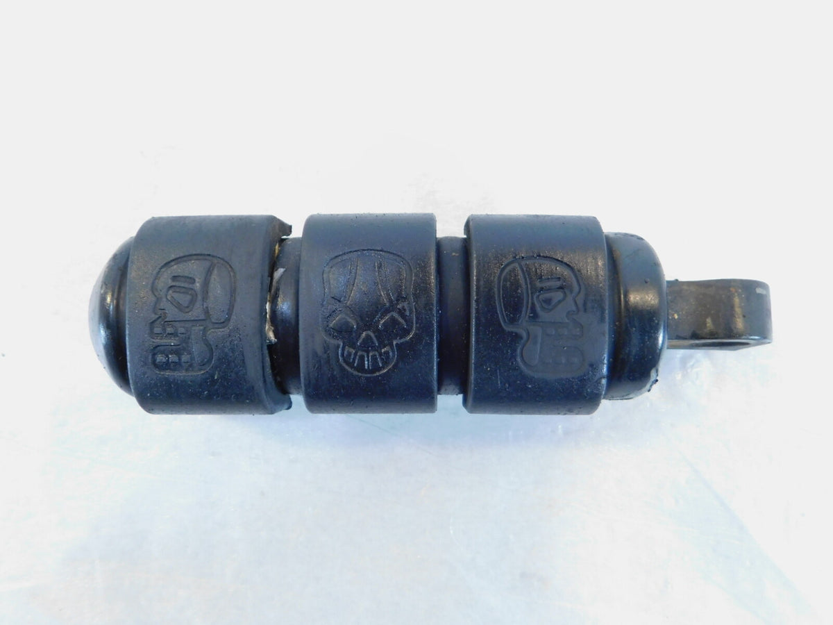 One Harley Touring FXR Dyna Sportster & Softail Black Rubber Footpeg Footrest