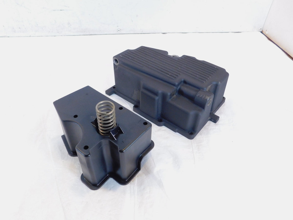 Harley Dyna Super Glide & Low Rider Black Transmission Oil Drain Pan w/ Baffle - C3 Cycle