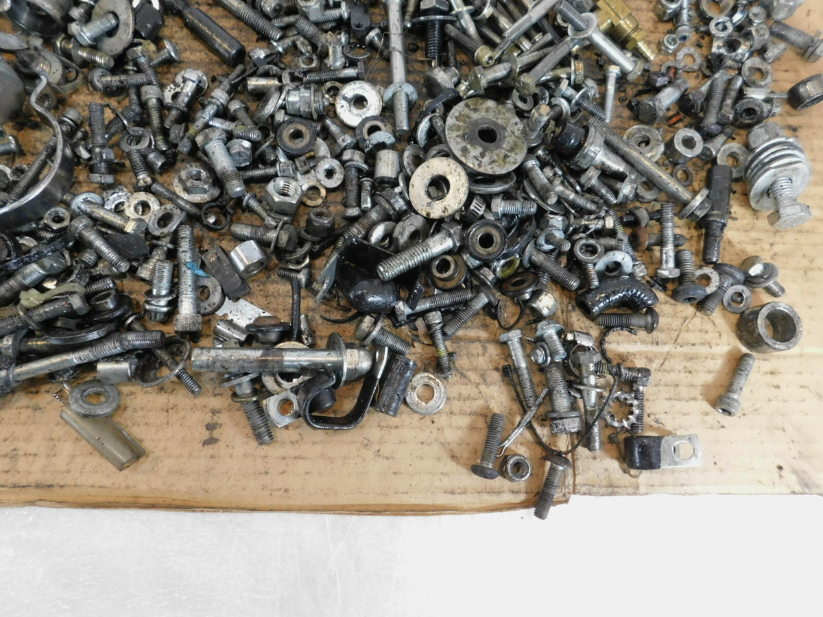 1989 89 Harley Davidson Tour & Electra Glide Nuts Bolts & Brackets Parts Box Lot - C3 Cycle
