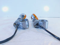 1986-2003 Suzuki Savage 650 LS650 Front Indicator Turn Signal Lights & Mounts - C3 Cycle