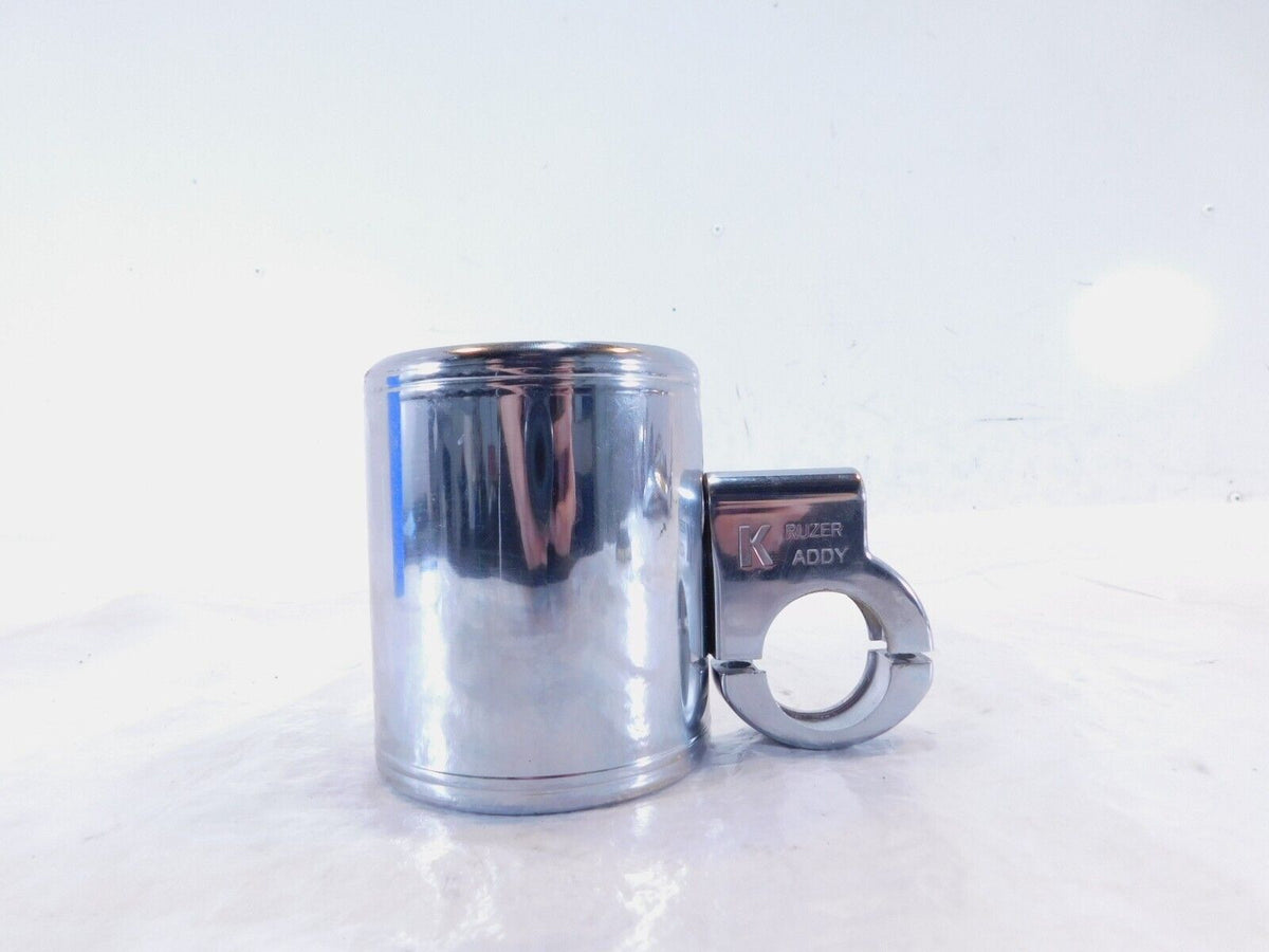 Harley Electra Glide Chrome Kruzer Kaddy Handlebar Cup Holder & Mount Bracket - C3 Cycle