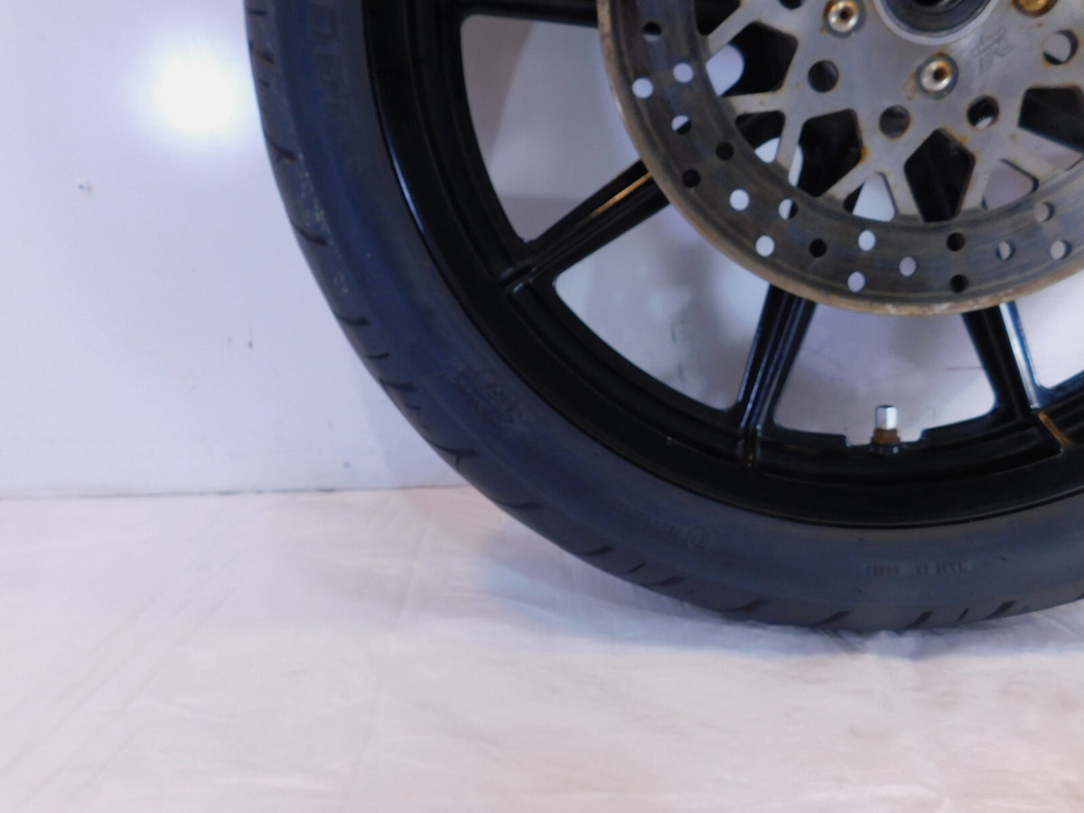 1996-1999 Harley Sportster 883 & 1200 Silver Dual Disc Front Wheel Rim & Rotors - C3 Cycle