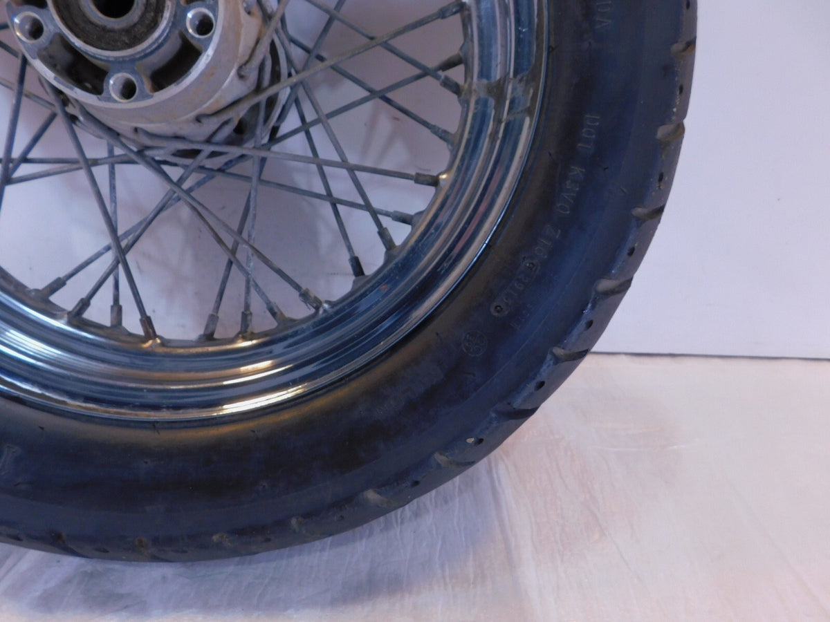 Harley Davidson Softail Heritage & Springer Black Spoked Rear Wheel Rim & Tire - C3 Cycle