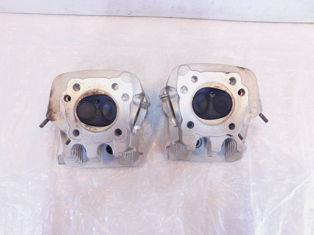 Harley Davidson Sportster 883 Hugger & Custom Silver Cylinder Heads w/ Valves - C3 Cycle